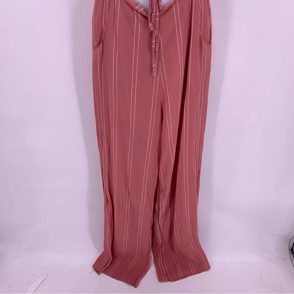 Leith Pink and White Cutout Pantsuit Size Small